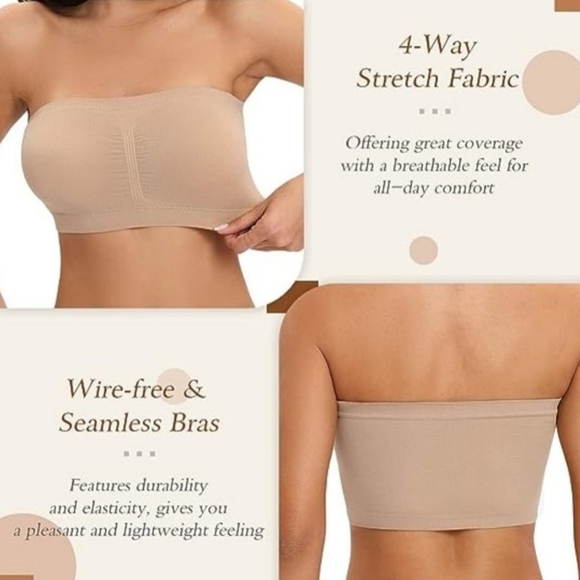 3 Wire Free Seamless Bras - Picture 2 of 5